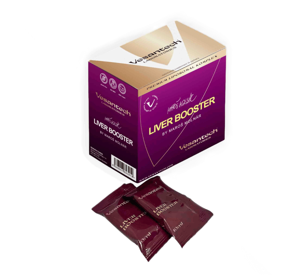 Premium lipozomal Liver Booster na pečeň shotbox